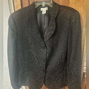 Ann Taylor Black Jacquard Women's Blazer size 14